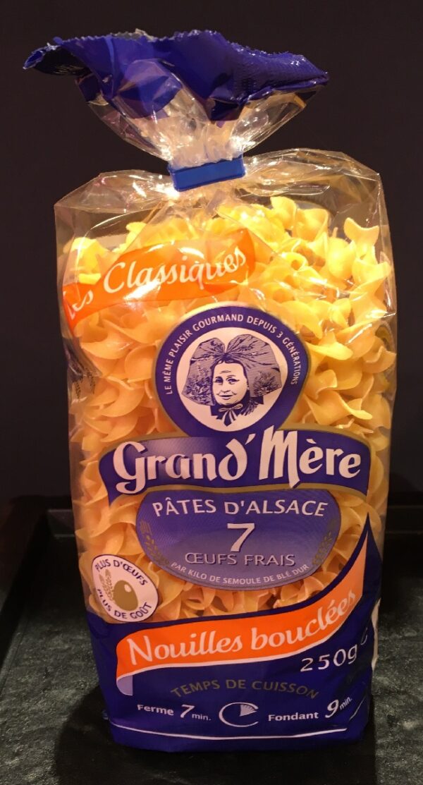 Pâtes d'Alsaces nouilles bouclées 250g