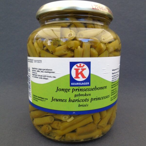 Jonge princessebonen (gebroken) 720ml